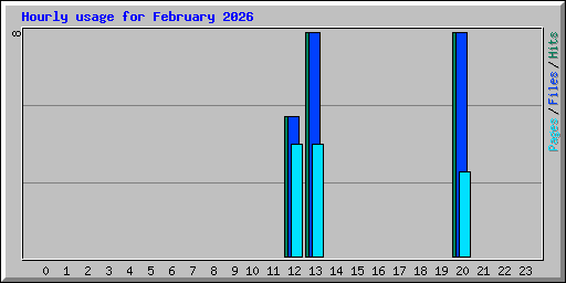 Hourly usage for February 2026
