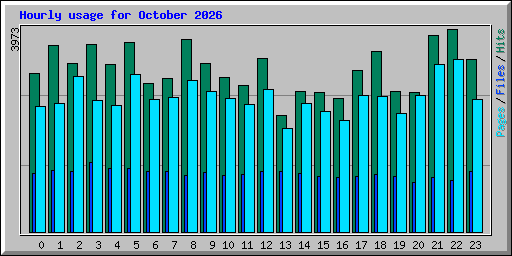 Hourly usage for October 2026